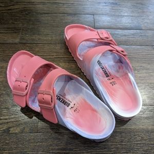 COPY - COPY - Birkenstock Arizona Eva tie dye sandals pink and purple